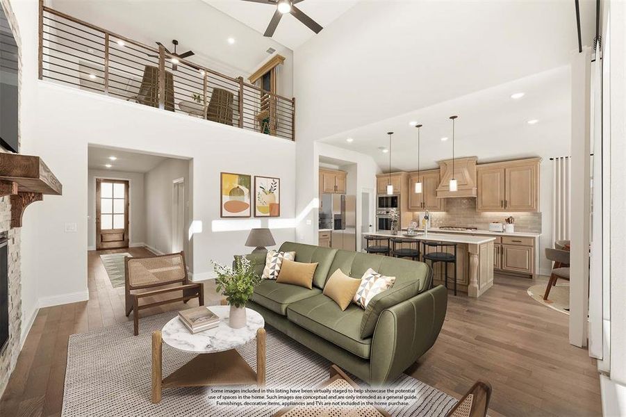 Furnished interior view inside a new home in Parks at Panchasarp Farms, Burleson (Image 15). Furnished interior view inside a new home in Parks at Panchasarp Farms, Burleson (Image 15).