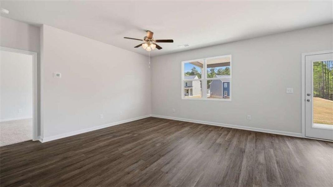 Spacious, unfurnished interior of a new home in The Preserve at Agricultural Village, Perry (Image 31).