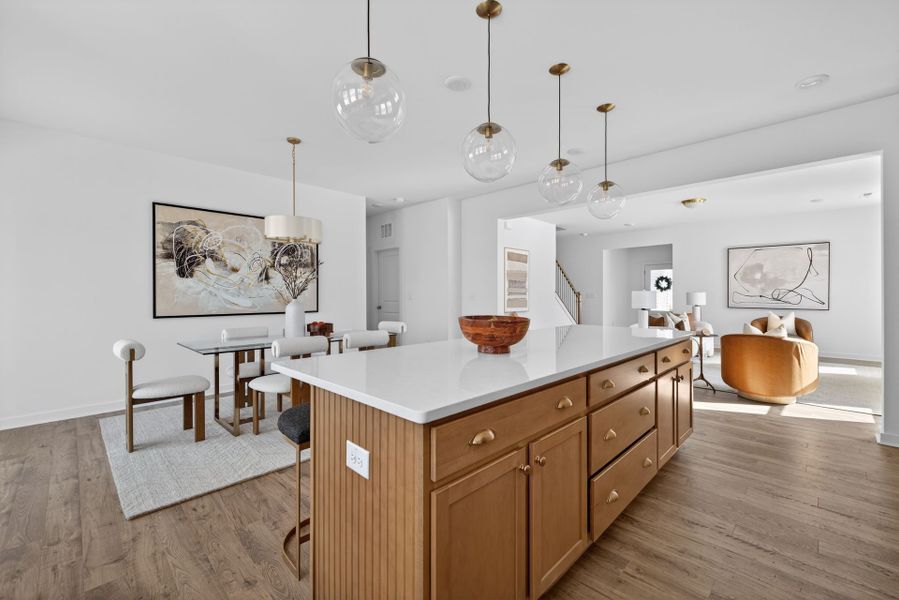 Furnished interior view inside a new home in Copper Ridge at Flowers Plantation, Clayton (Image 7).