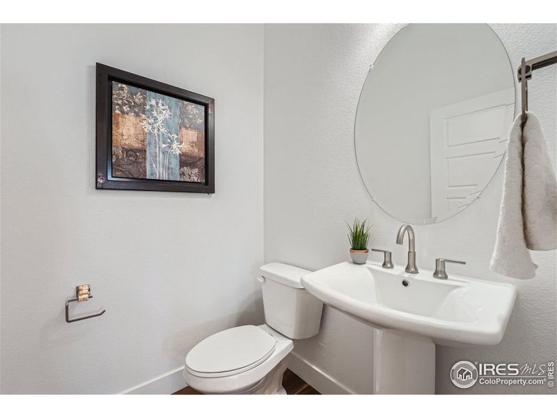 Main level powder room bath.