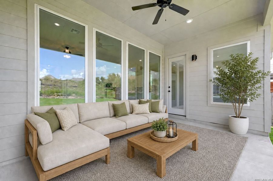 Exterior details and patio area of a home in Meyer Ranch, New Braunfels (Image 3). Exterior details and patio area of a home in Meyer Ranch, New Braunfels (Image 3).