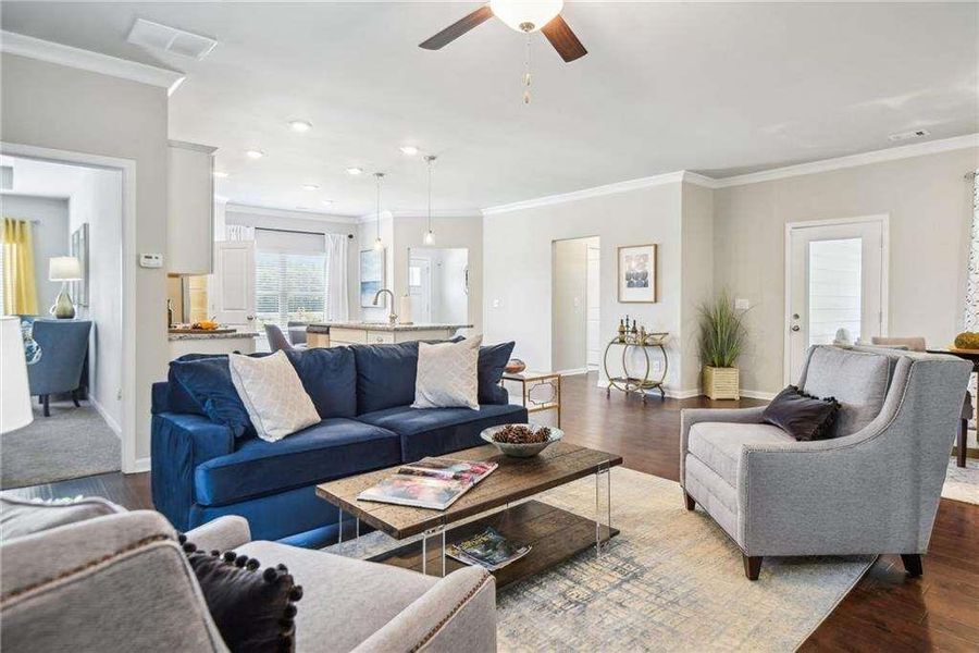 Furnished interior view inside a new home in Creekwood, Powder Springs (Image 5).