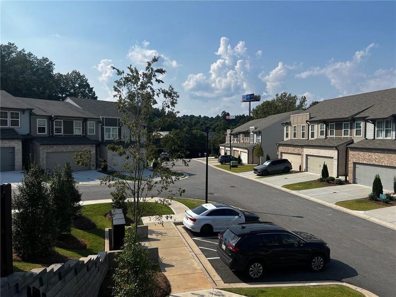 Front exterior of a new home in The Collection at Vinings, Atlanta, GA, highlighting curb appeal (Image 14). Front exterior of a new home in The Collection at Vinings, Atlanta, GA, highlighting curb appeal (Image 14).