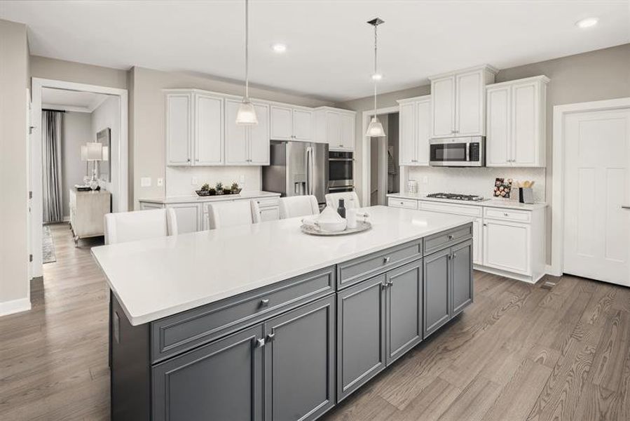 Representative furnished interior of a home built from the Corsica by Ryan Homes in Muirwood, Murfreesboro (Image 2).