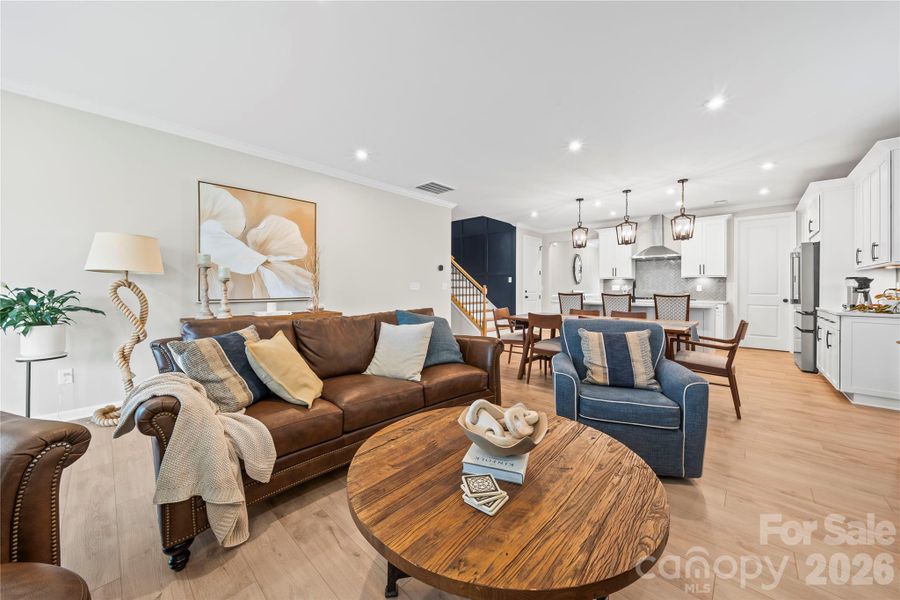 Furnished interior view inside a new home in Roseshire Chase, Huntersville (Image 16). Furnished interior view inside a new home in Roseshire Chase, Huntersville (Image 16).