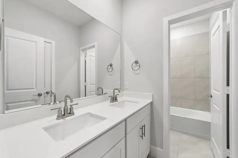 Representative furnished interior of a home built from the Harwood by Landon Homes in Lexington Frisco, Frisco (Image 14).