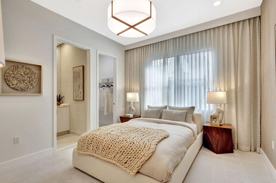 Furnished interior view inside a new home in Apex at Avenir, Palm Beach Gardens (Image 61).