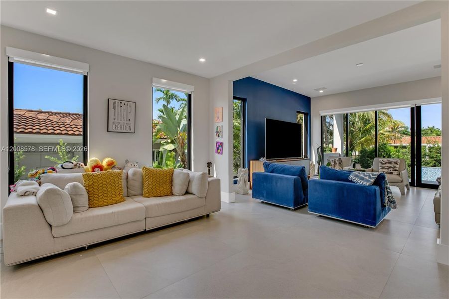 Furnished interior view inside a new home in , Surfside (Image 28).