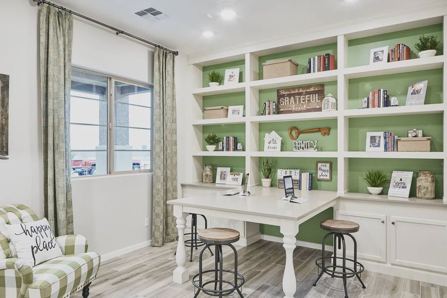 Furnished interior view inside a new home in Valencia at Granite Vista, Waddell (Image 14).