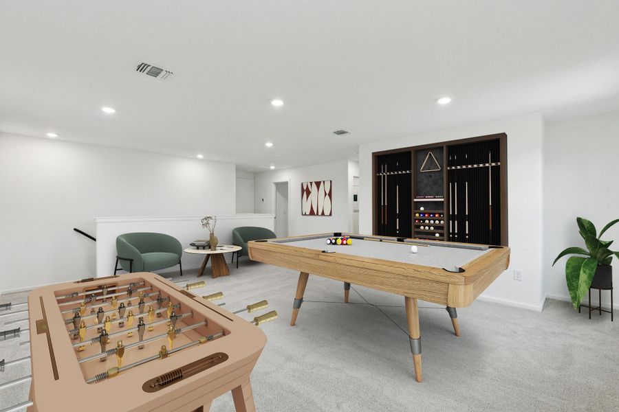 Furnished interior view inside a new home in Windcress, Baytown (Image 13).