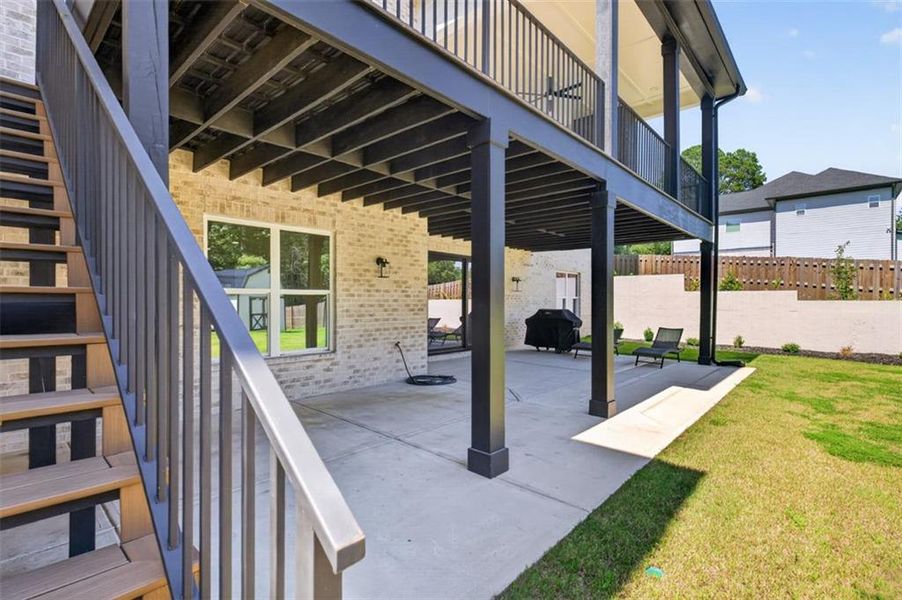 Exterior details and patio area of a home in , Buford (Image 39).