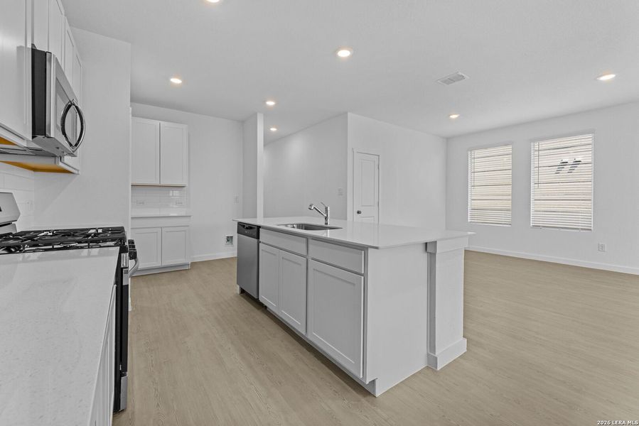 Furnished interior view inside a new home in Hightop Ridge, Converse (Image 9).