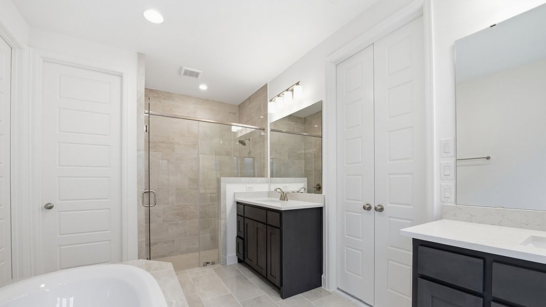 Furnished interior view inside a new home in The Heights at Uptown Celina, Celina (Image 13). Furnished interior view inside a new home in The Heights at Uptown Celina, Celina (Image 13).