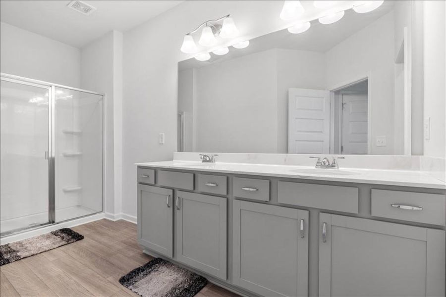 Furnished interior view inside a new home in , Cartersville (Image 12).