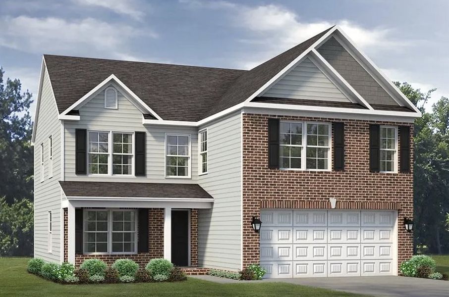 Representative exterior photo of a completed home built from the Greensboro by Keystone Homes NC in The Wilcox, Greensboro, NC (Image 26).
