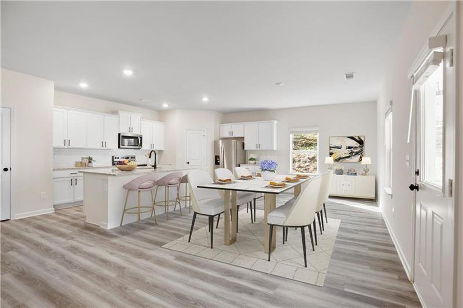 Furnished interior view inside a new home in , Buford (Image 14).