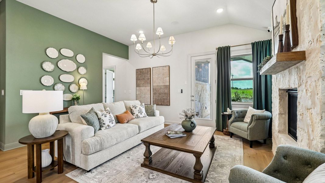 Representative furnished interior of a home built from the Oleander by DRB Homes in Briarwood, Elgin (Image 16). Representative furnished interior of a home built from the Oleander by DRB Homes in Briarwood, Elgin (Image 16).