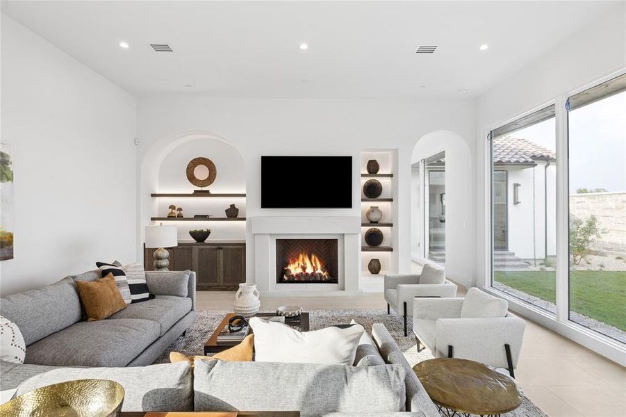 Furnished interior view inside a new home in Avadene at Las Colinas, Irving (Image 18).