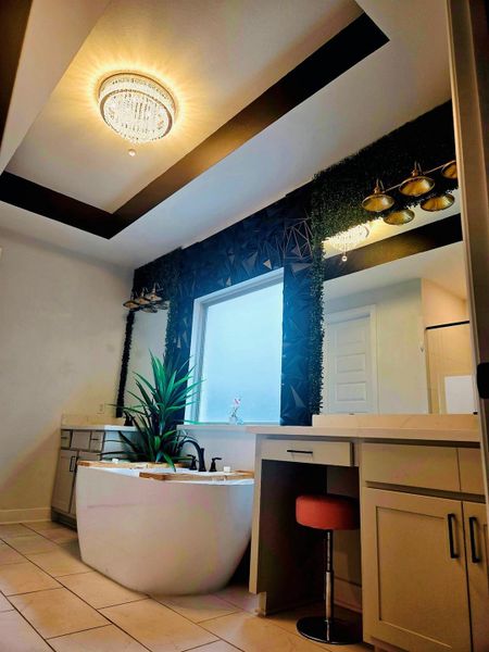 Furnished interior view inside a new home in The Trails, New Caney (Image 12).