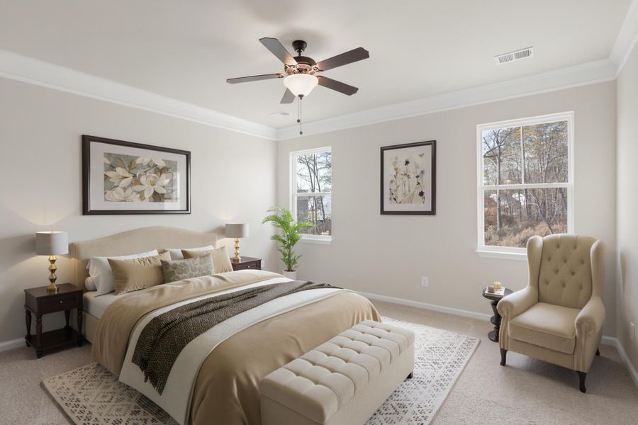 Furnished interior view inside a new home in Greenrich Mill, Simpsonville (Image 7). Furnished interior view inside a new home in Greenrich Mill, Simpsonville (Image 7).