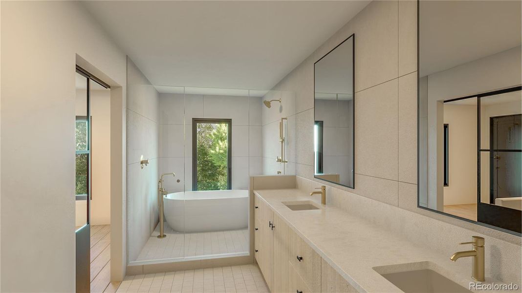 Furnished interior view inside a new home in , Wheat Ridge (Image 8).