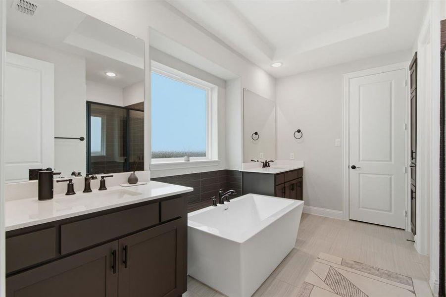 Furnished interior view inside a new home in , Copper Canyon (Image 5).