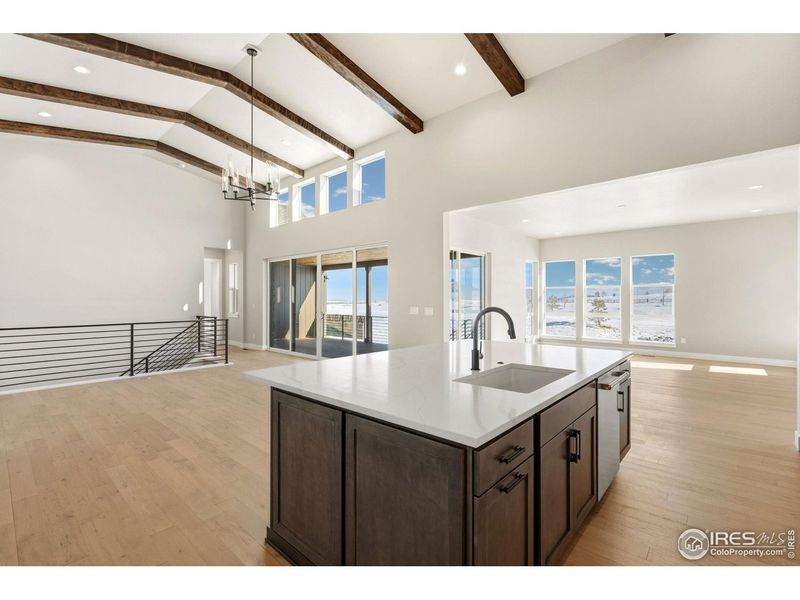 Furnished interior view inside a new home in The Fairways at RainDance, Windsor (Image 7).