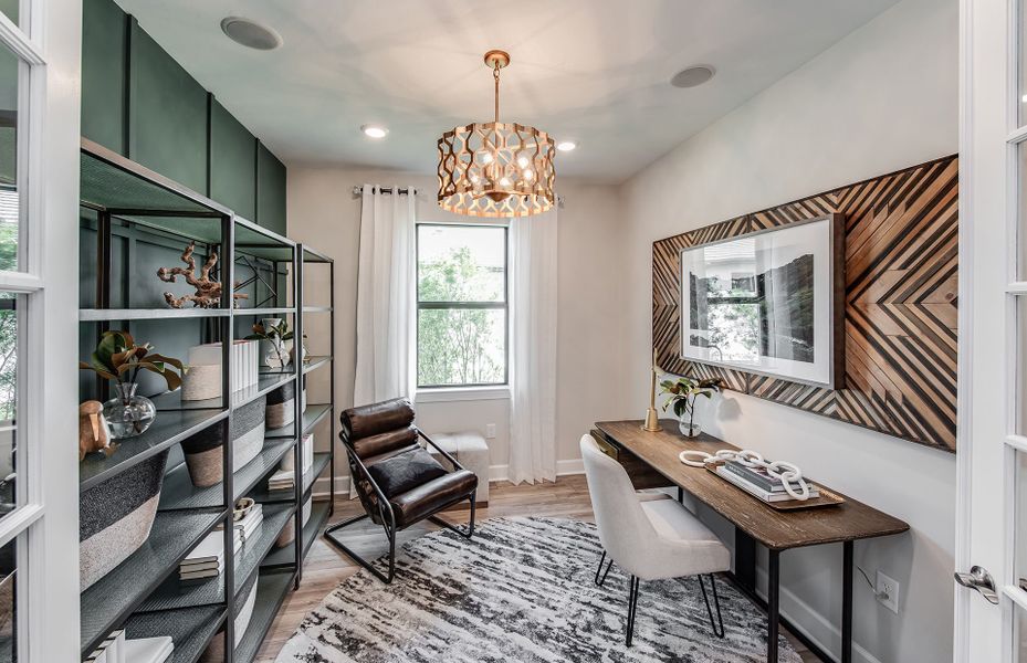 Furnished interior view inside a new home in Cedar Grove at The Woodlands, North Port (Image 13).