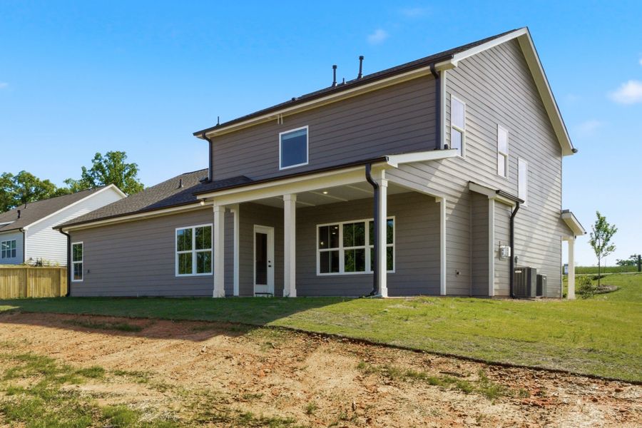 Exterior details and patio area of a home in Cherokee Knoll, Williamston (Image 19).
