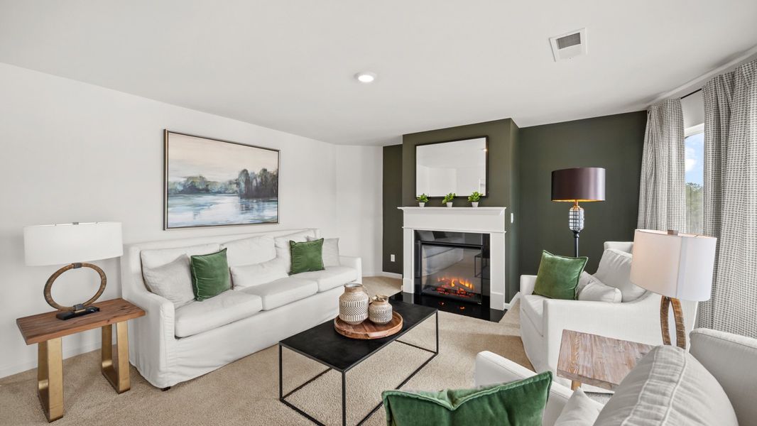 Representative furnished interior of a home built from the Savannah by D.R. Horton in Water Oak Estates, Lawrenceville (Image 22).
