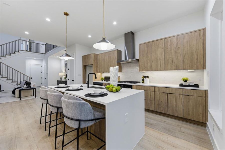 Furnished interior view inside a new home in , Dallas (Image 7).