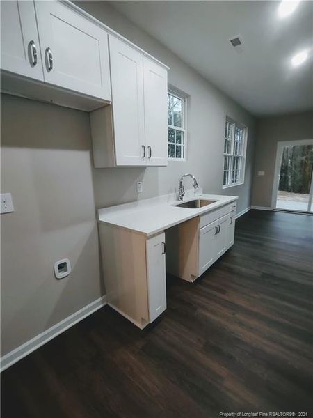 36" white cabinets