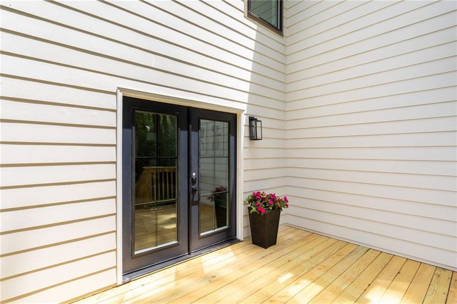 Exterior details and patio area of a home in , Atlanta (Image 3).