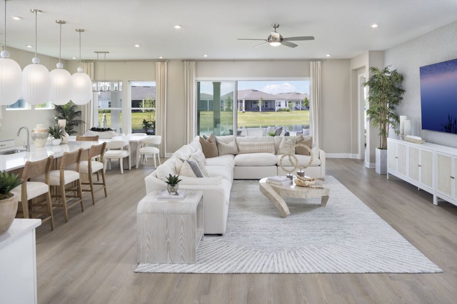 Representative furnished interior of a home built from the Lucia by Mattamy Homes in RiverTown - WaterSong, St. Johns (Image 4). Representative furnished interior of a home built from the Lucia by Mattamy Homes in RiverTown - WaterSong, St. Johns (Image 4).