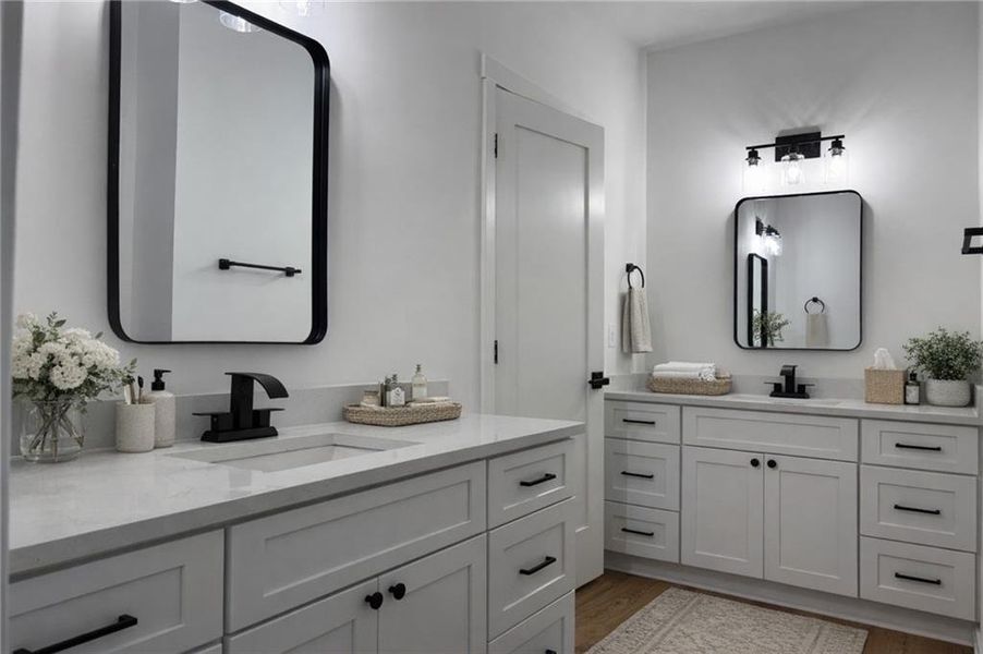 Furnished interior view inside a new home in , Sugar Hill (Image 18). Furnished interior view inside a new home in , Sugar Hill (Image 18).