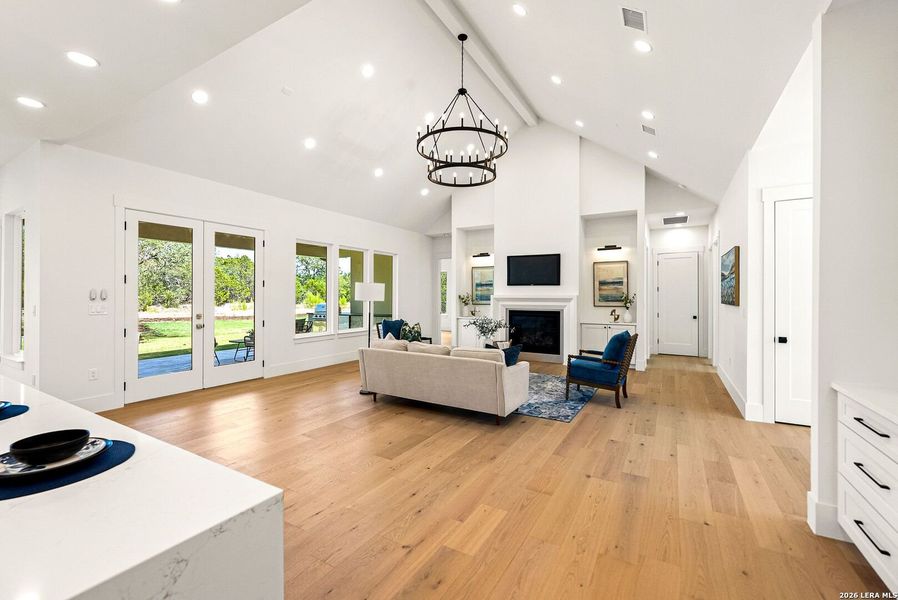 Furnished interior view inside a new home in , Boerne (Image 42).