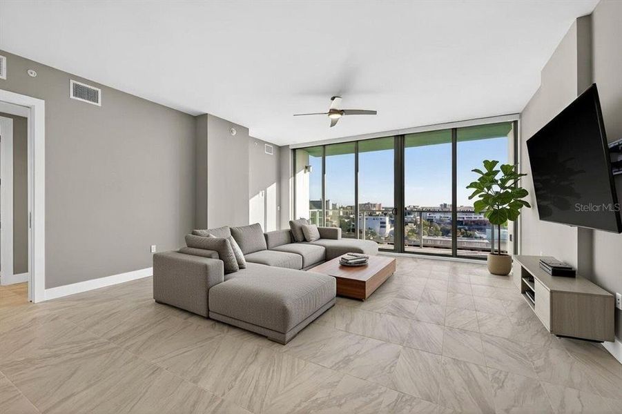 Furnished interior view inside a new home in , St. Petersburg (Image 18).