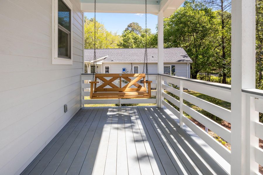Exterior details and patio area of a home in , Johns Island (Image 24).