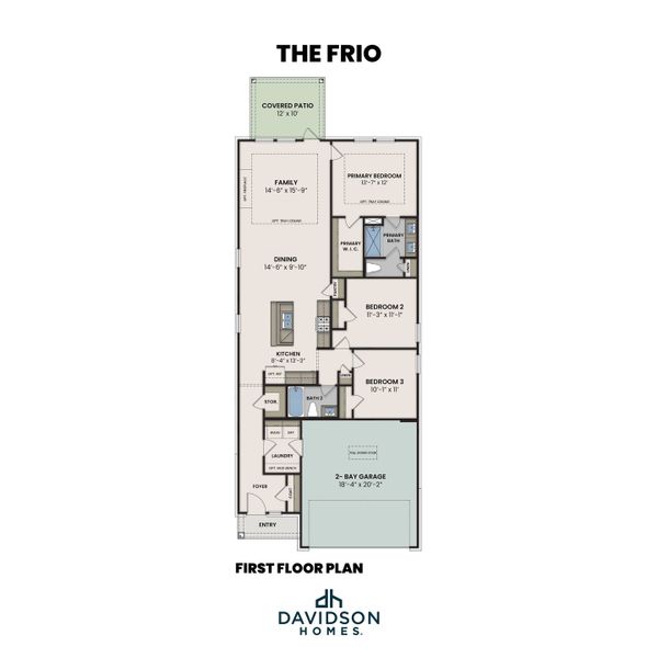 2D floor plan layout for the The Frio F by Davidson Homes LLC in Heartland, Heartland, TX (Image 2). 2D floor plan layout for the The Frio F by Davidson Homes LLC in Heartland, Heartland, TX (Image 2).