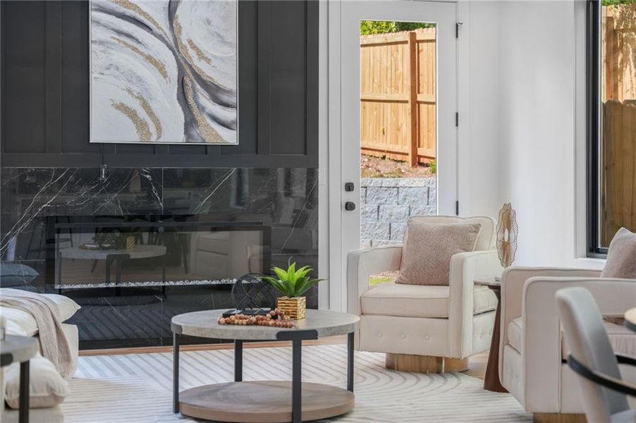 Furnished interior view inside a new home in , Atlanta (Image 14).