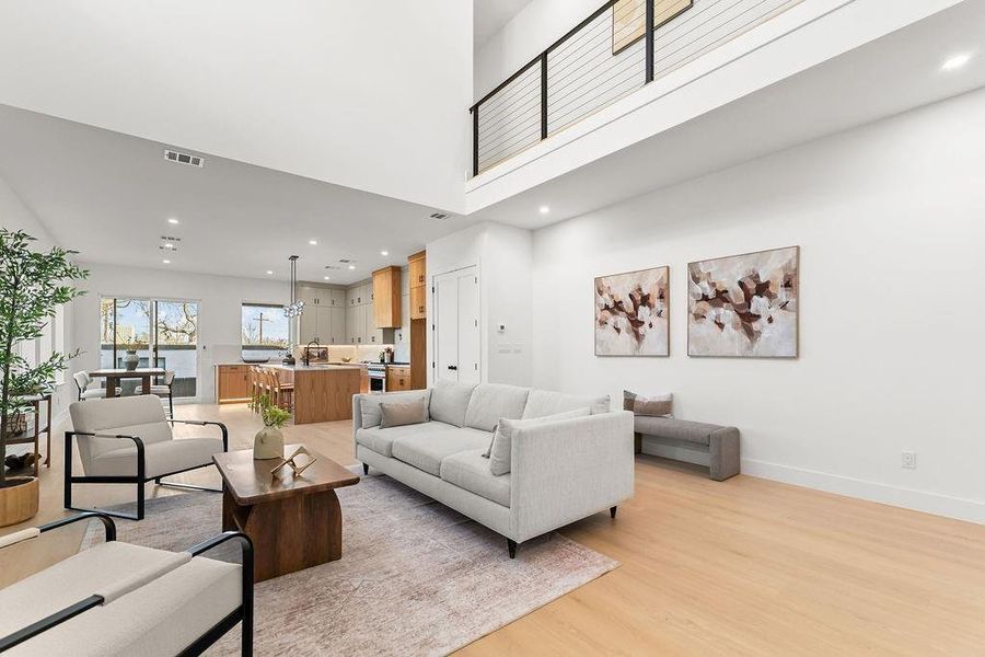 Furnished interior view inside a new home in , Dallas (Image 33).