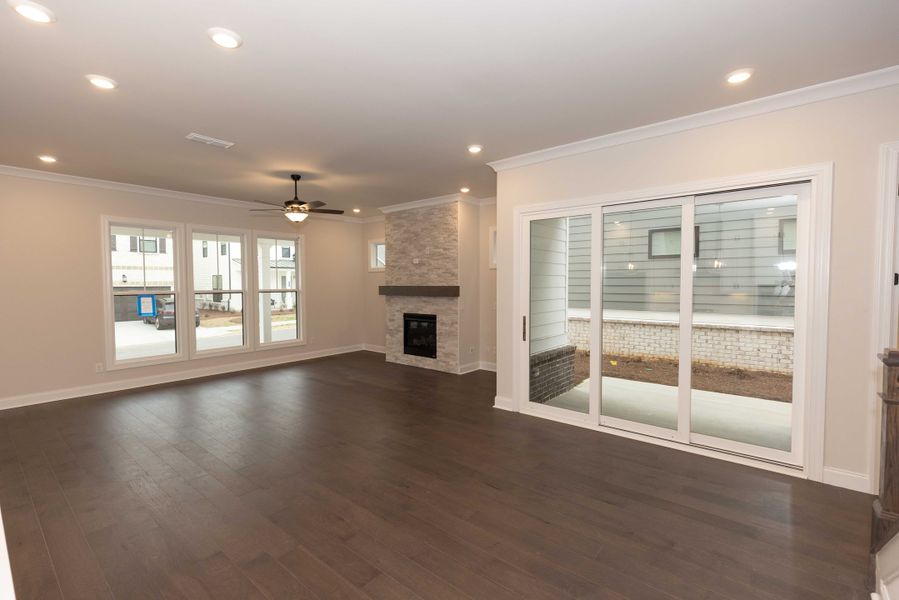 Representative unfurnished interior of a home built from the The Tensley by The Providence Group in Waterhaven, Cumming (Image 22).