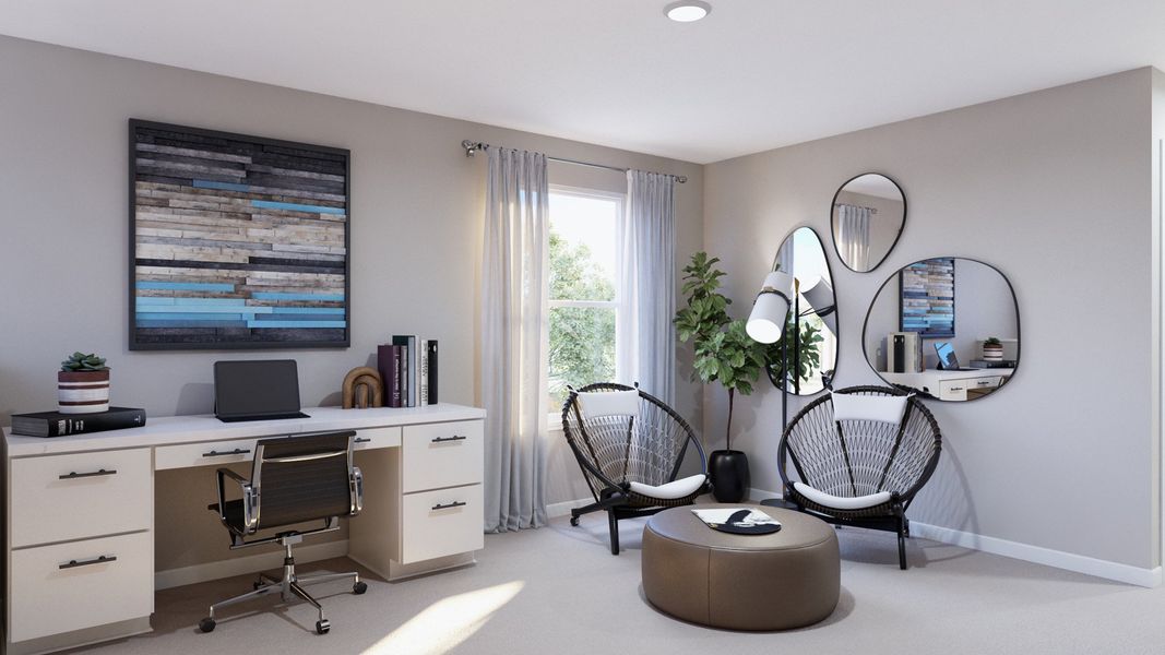 Representative furnished interior of a home built from the The Nottingham by Legend Homes in Townsend Reserve, Splendora (Image 14).