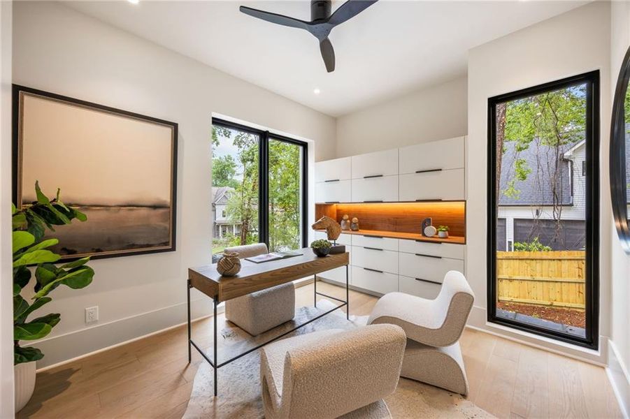 Furnished interior view inside a new home in , Atlanta (Image 38).