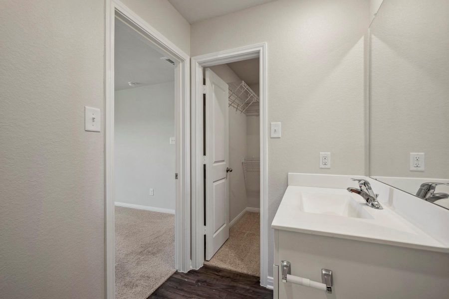 Furnished interior view inside a new home in Vacek Country Meadows, Richmond (Image 7). Furnished interior view inside a new home in Vacek Country Meadows, Richmond (Image 7).