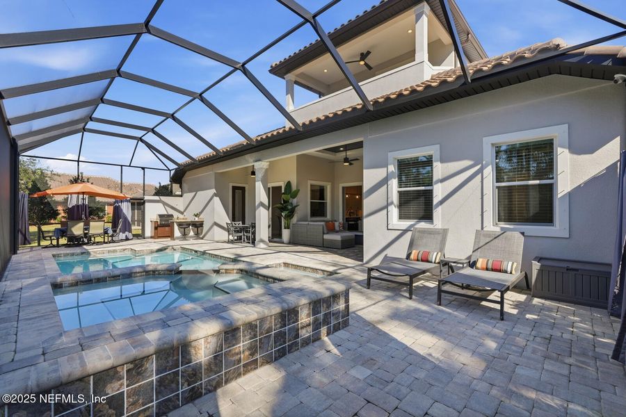 Exterior details and patio area of a home in , Palm Coast (Image 43).