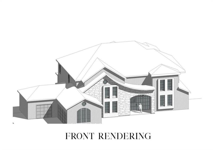 Exterior rendering of this home design in , Suwanee, GA (Image 2).