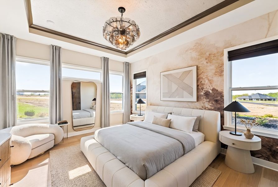 Furnished interior view inside a new home in Hidden Fields, Hoschton (Image 21).