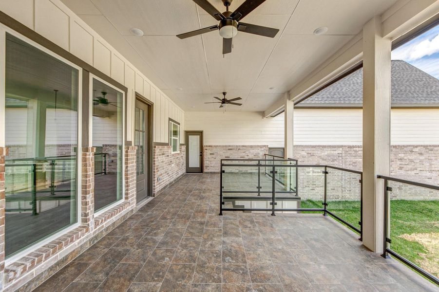 Exterior details and patio area of a home in , Cypress (Image 3).