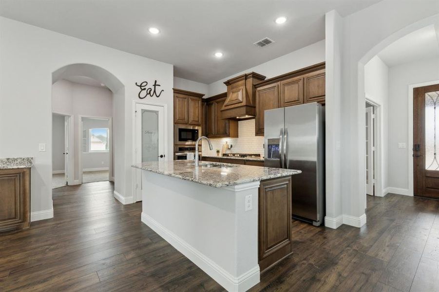 Lovely archways throughout the home.